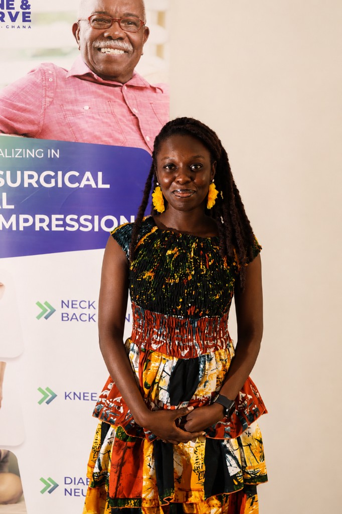 Magdalene Yamoah, Patient Care Coordinator at Spine and Nerve Center of Ghana